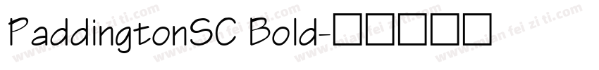 PaddingtonSC Bold字体转换